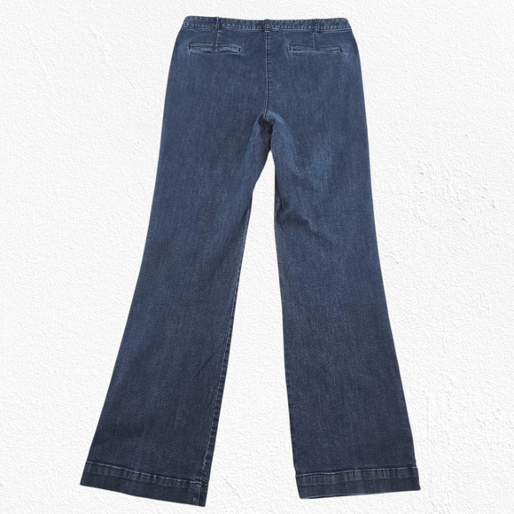 Talbots Signature Bootcut Jeans Dark Wash Blue Stretch Mid-Rise Denim Size 8 29 - Picture 11 of 11